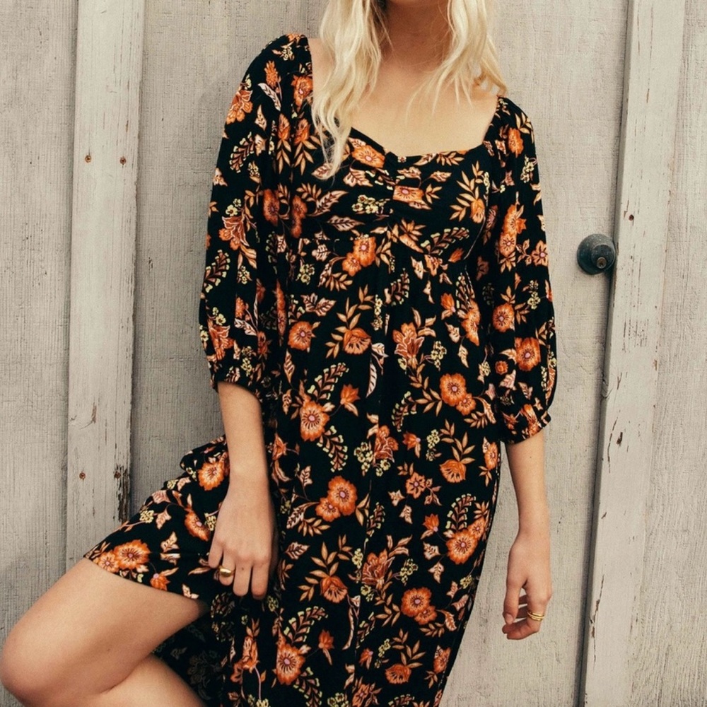 Billabong Swept Away Midi Dress